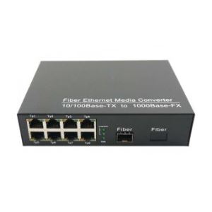 1SFP reža in 8rj45 vrata SFP Pretvornik medijev